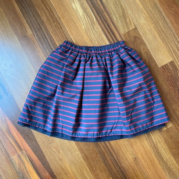 Lands' End Other - Lands' End Sz 10-12 Dressy Dark Blue skirt with Red Stripes